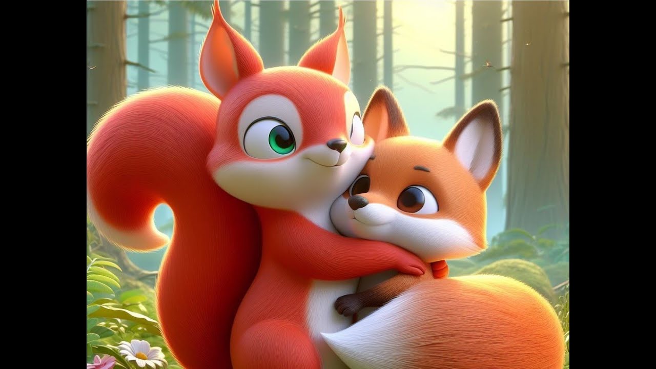 Sam Squirrel The Squirrel Sam and the Injured Fox (中英文字幕) / Stories Under the Little ...