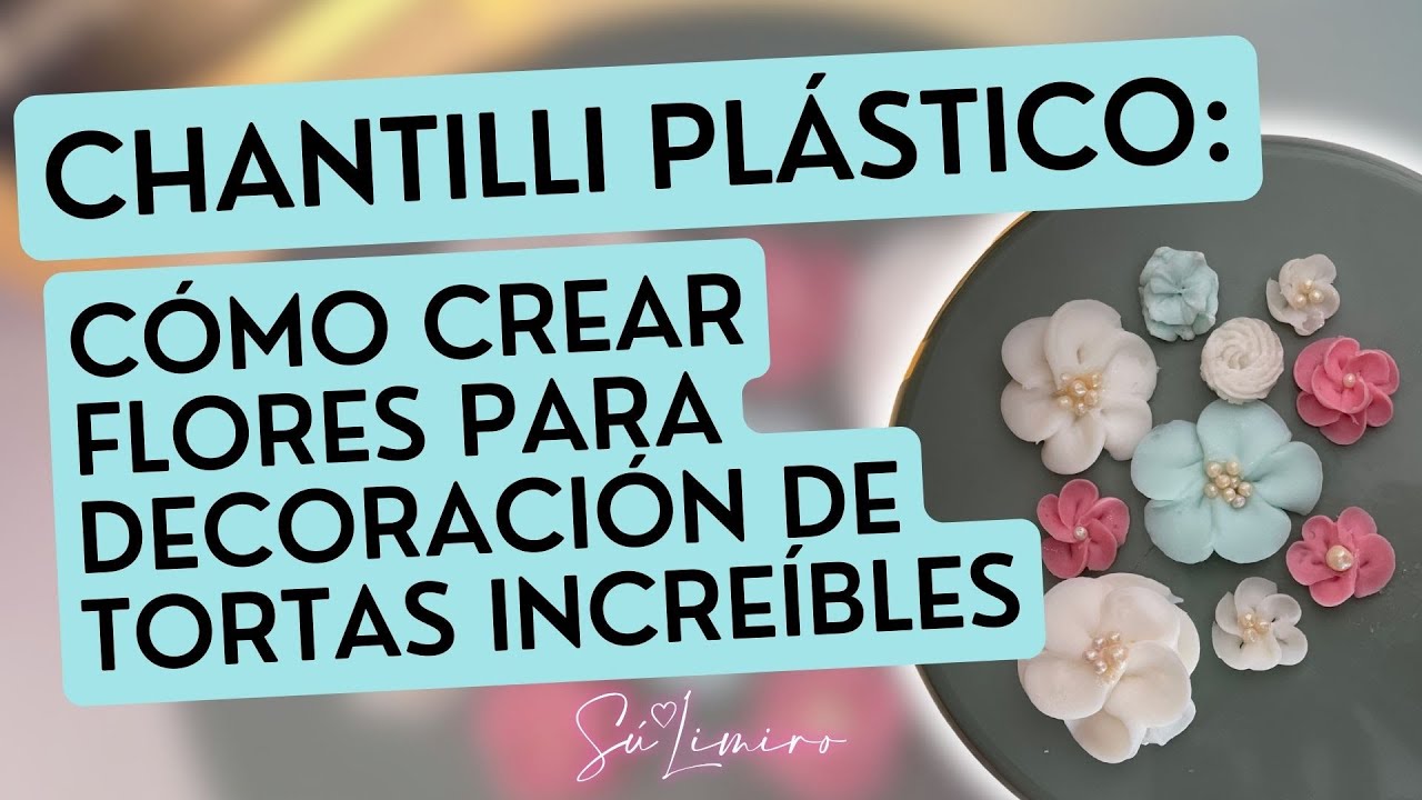 🌸 Decora tortas con flores de chantillí que parecen plásticas!