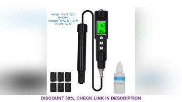 DO9100 Digital Dissolved Oxygen Meter 0.0-30.0 Mg/L Waterproof ATC 0.0-300.0% DO Tester Water Qualit