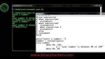 Ruby Programming Part 15 (Case statement)