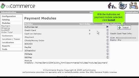 Tutorial: How to add payment modules in osCommerce | LayerOnline Web Hosting