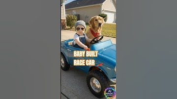 Baby Builds a RACE CAR! 🏎️🔧 (Part 1) #shorts