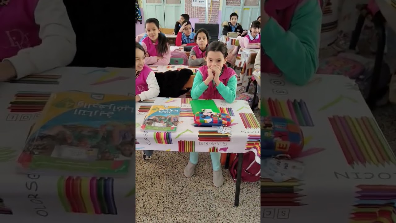 أنشودة خاصة تتضمن جميع أسماء التلاميذ .فكرة جد مميزة .نرفع القبعة للاستاذة