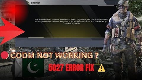 🚫 CODM Not Working in Pakistan | 5027 Error Fix Without VPN 2025