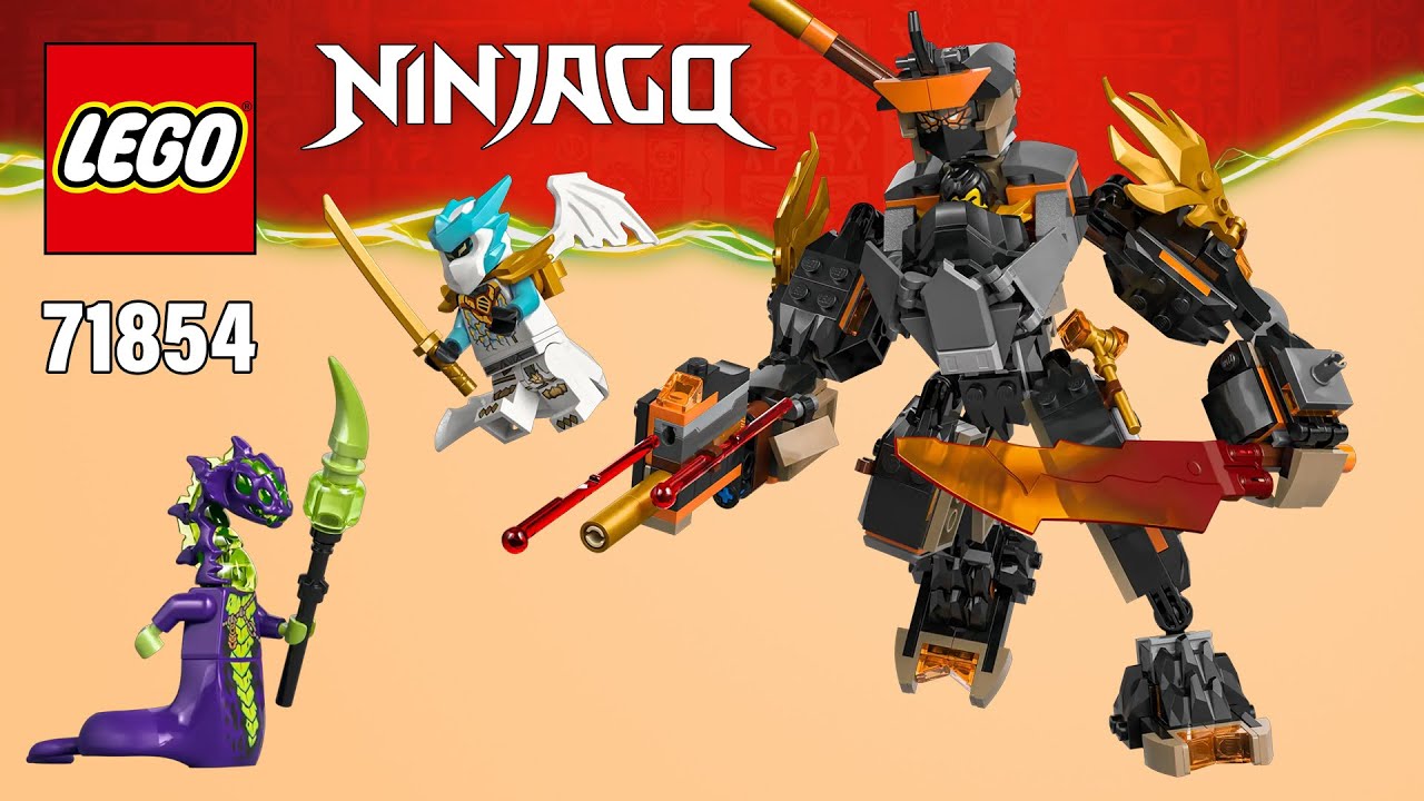 LEGO NINJAGO Cole's Mission Mech & Dragon Zane (71854)[364 pcs