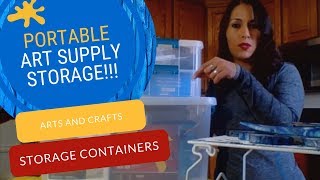 5. Portable Art Supply Storage - Arts and Crafts Storage Containers