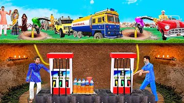 भूमिगत पेट्रोल पंप वाला Underground Petrol Pump Station Wala Hindi Kahaniya हिदी कहानिय Comedy Video