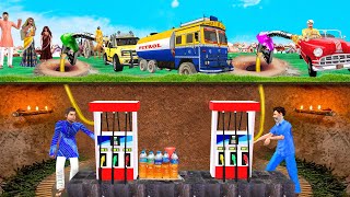 भूमिगत पेट्रोल पंप वाला Underground Petrol Pump Station Wala Hindi Kahaniya हिदी कहानिय Comedy Video screenshot 4