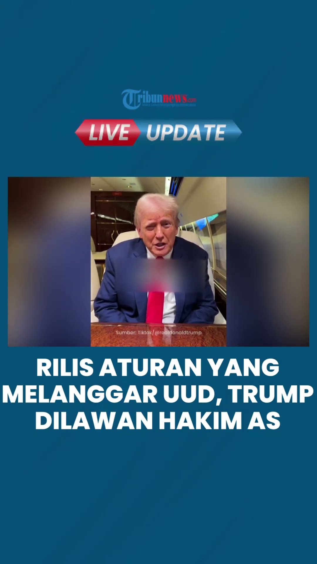 Donald Trump Keluarkan Kebijakan Baru yang Melanggar Konstitusi, Hakim Amerika Serikat Menentang!