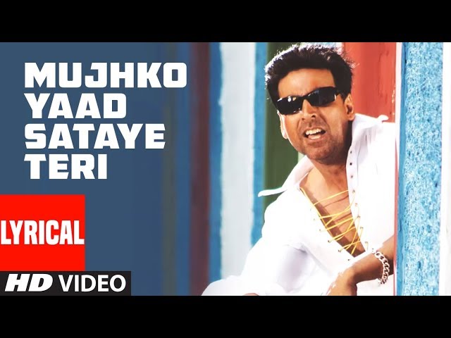 Mujhko Yaad Sataye Teri Lyrical Video Song| Phir Hera Pheri |Himesh Reshammiya|Akshay Kumar,Rimi Sen class=