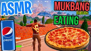 ASMR Gaming Fortnite 🍕 Pizza Mukbang Eating and Relaxing Spectating 🎮🎧 Whispering 💤