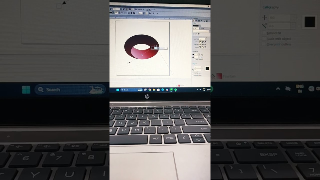 easy corel draw design 🤍 