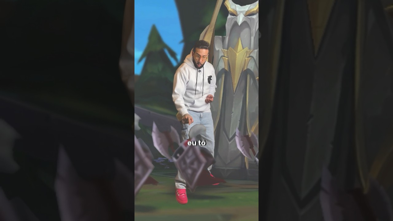 Esse MONITOR me PUXOU pra DENTRO do JOGO 👀 #fy #leagueoflegends #wildrift