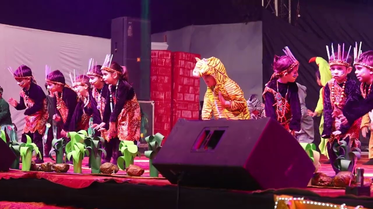 Walking in the Jungle: Junior KG Dance Performance || Aarohan: Unleashing Potential