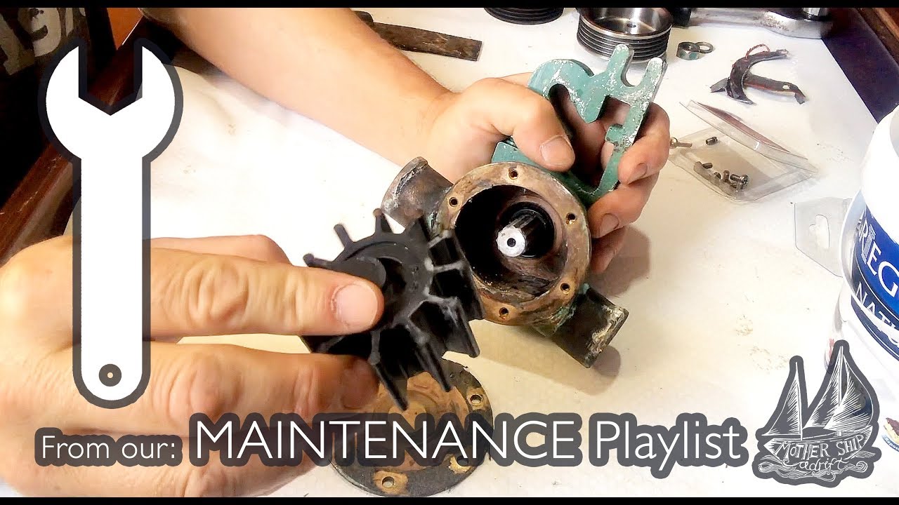 Impeller Change Fail on Volvo Engine. Replacing Pulley and Screw Head on Boat’s Raw Water Pump
