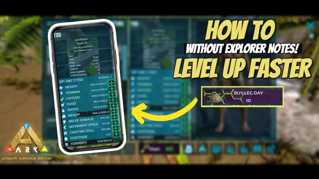 How to LEVEL UP FASTER in ARK MOBILE REVAMP | ARK Ultimate Mobile ...