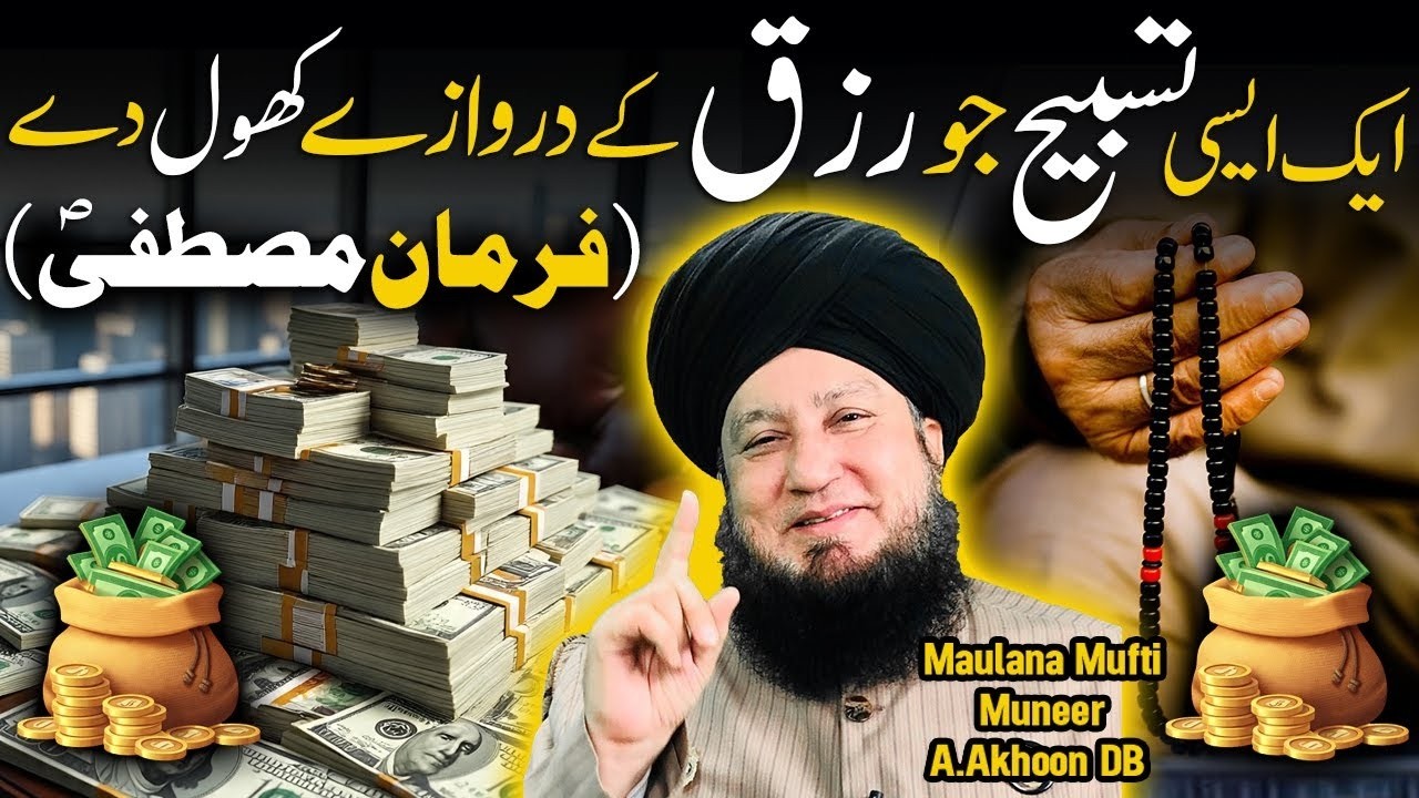 Ek Aisi Tasbeeh Jo Rizq Ke Darwazay Khol De | Farman-e-Mustafa ﷺ | Mufti Muneer Ahmad Akhoon