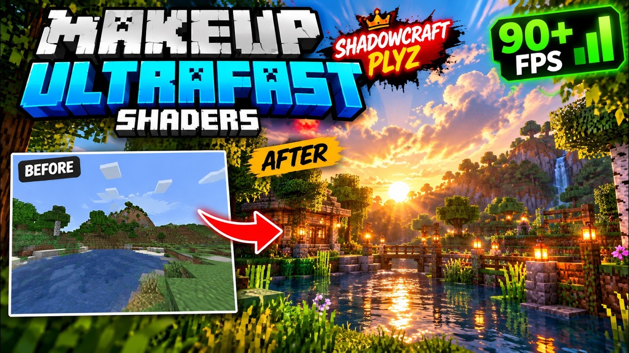 minecraft shaders || MakeUp - Ultra Fast || - YouTube