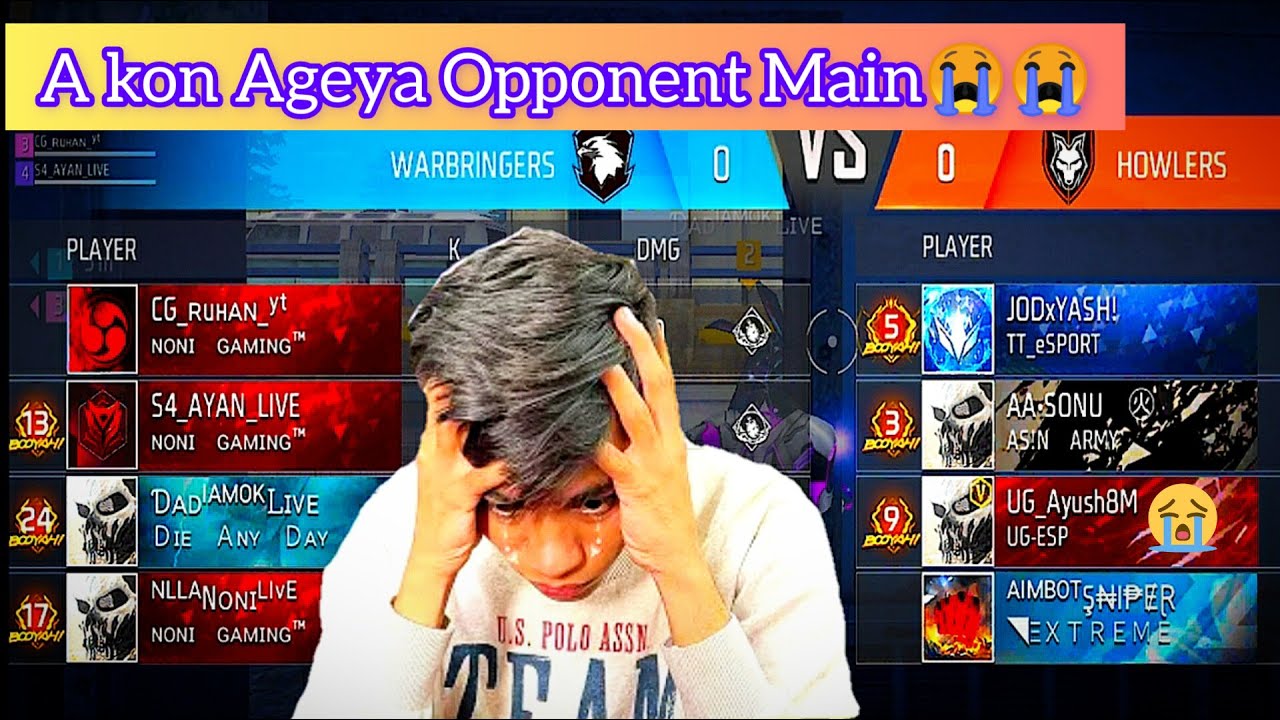 @UnGraduateGamer UgAyush Ageya opponent Main😲Mereko dek kar dar geya😎😁 ...