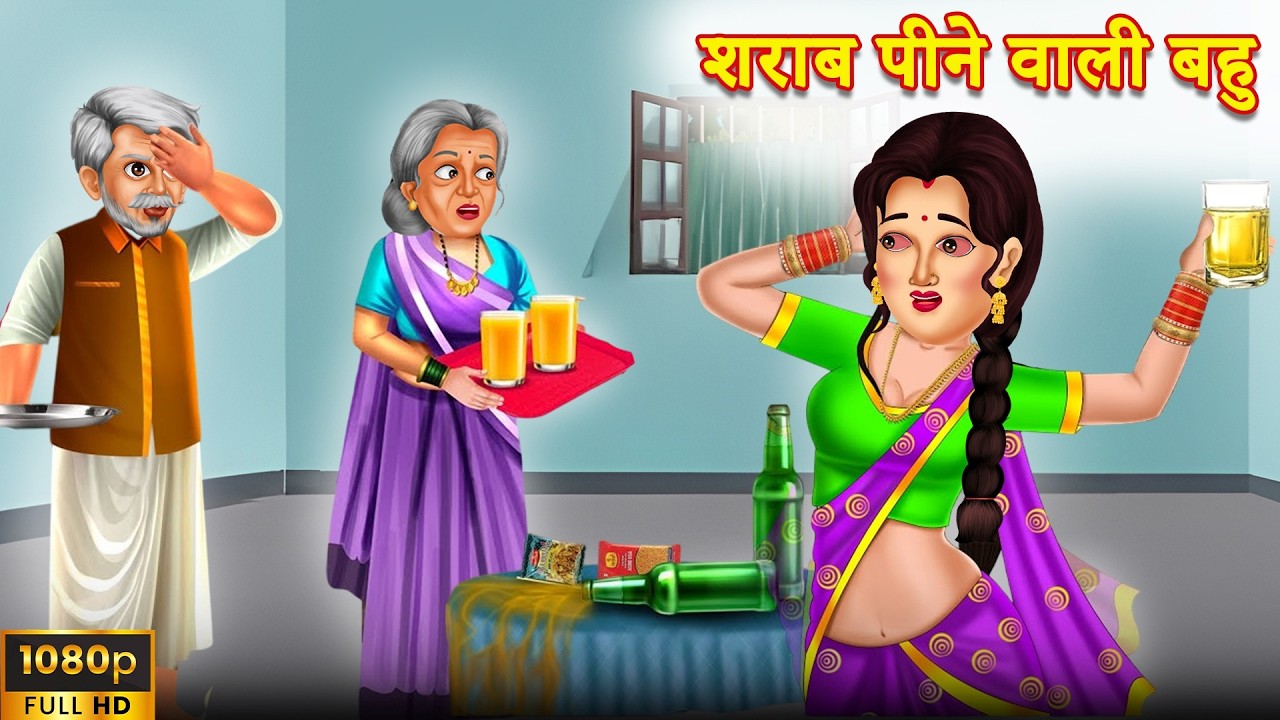 दारू पीने वाली बहू का पहला दिन ससुराल में | Hindi Story | Bedtime Stories | Moral Story | Storytime