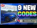 HUGE CODE!!⚠️ GREENVILLE ROBLOX CODES JUNE 2026 | ROBLOX GREENVILLE CODES