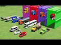 Colorful trucks - ALL COLORFUL KOMATSU PC210 EXCAVATOR, SCANIA CRANE TRANSPORTING - FS22 PART1