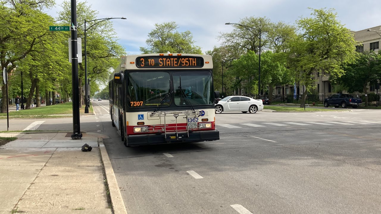CTA Bus Ride 3 King Drive From 44th to Garfield New Flyer D40LF 2007