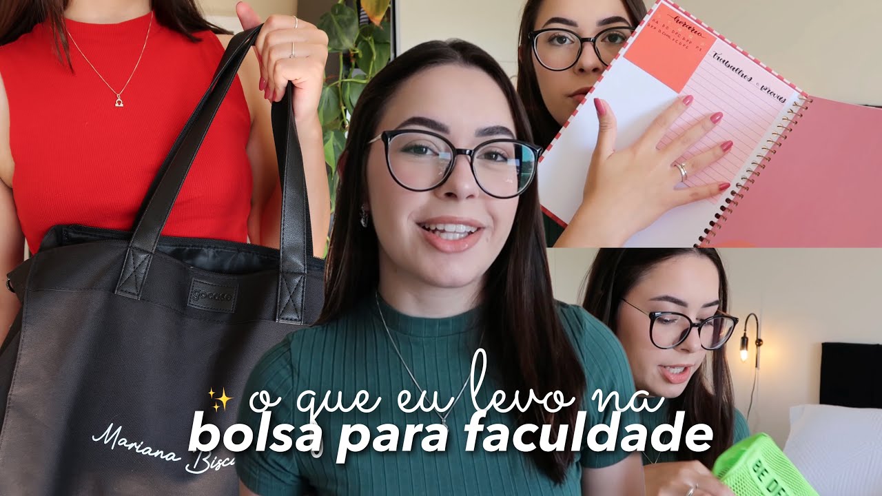 o que eu levo na minha bolsa para a faculdade de direito 💫