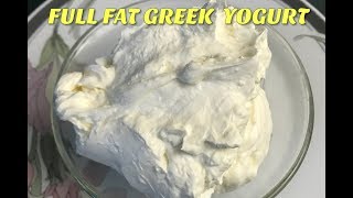 FULL FAT GREEK YOGURT FROM MILK POWDER
