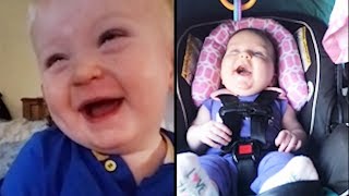 10 minutes de bébé qui rit  essayez de ne pas rire ni sourire!