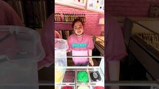 She ordered a BUCKET of bubble tea 😂 #shorts