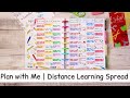 PLAN WITH ME |  DISTANCE LEARNING WEEKLY SPREAD
