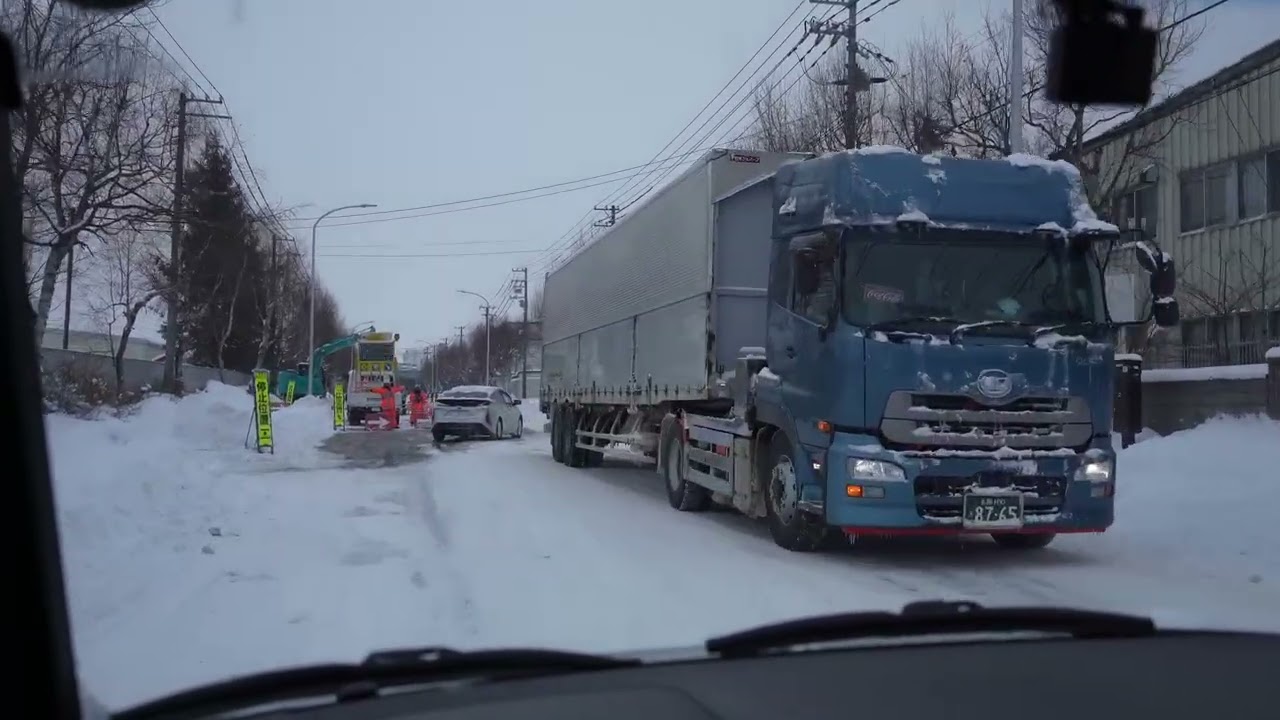 【車載動画】２０２６年１月　北海道恵庭市　国道３６号線、道道４６号線、他