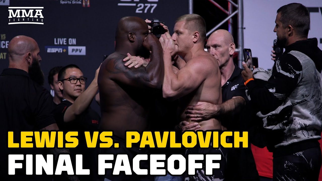 Derrick Lewis Deadly Serious In Final Faceoff With Sergei Pavlovich UFC 277