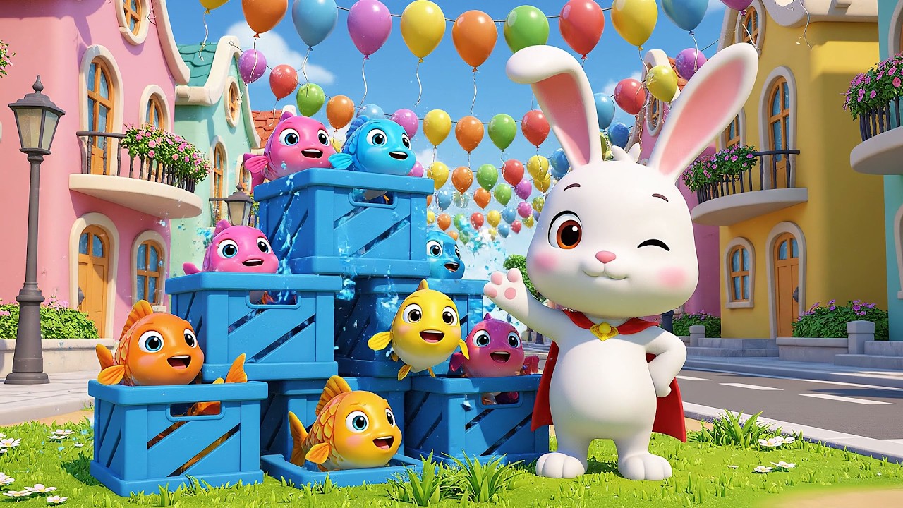 Маленький кролик и сбежавший рыбный грузо