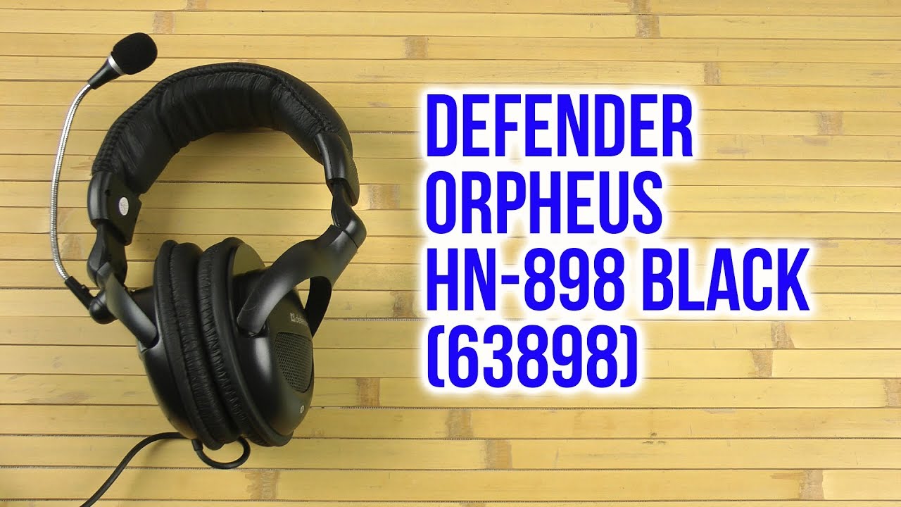 Defender Orpheus HN-898 Cuffie PC Cablate, Nero, Archetto, Cavo 3m, Jack 2x3.5mm - 4