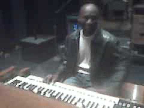 Barry Bolden on da organ at soundcheck with the"Mi...