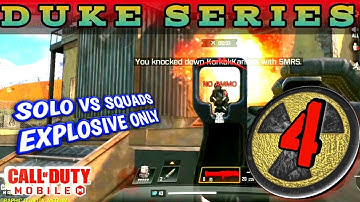 DUKE NUKEM AMAZING MONTAGE EXPLOSIVE ONLY!! | COD MOBILE SOLO VS SQUADS BATTLE ROYALE