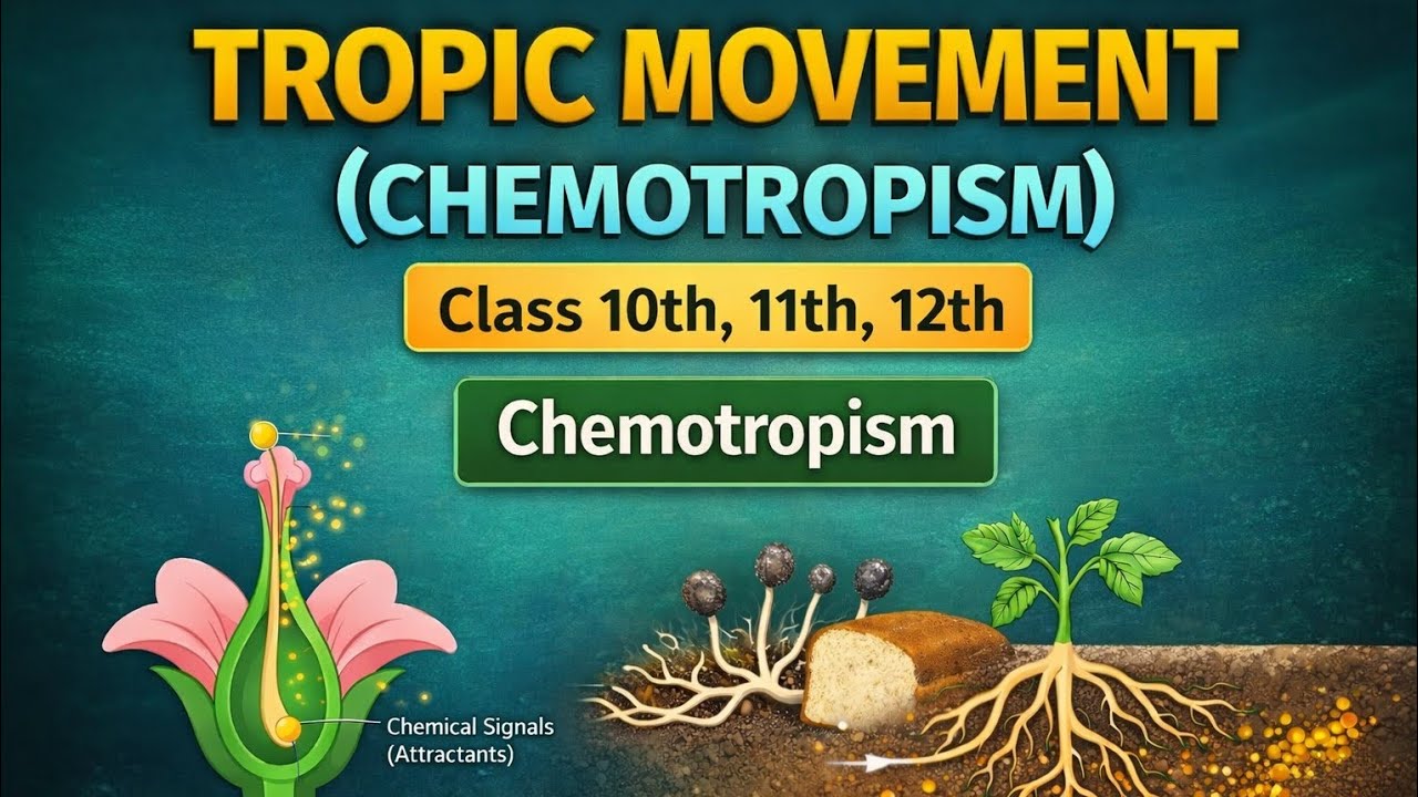 Tropism in Plants | Chemotropism | Class 10 & 11 Biology (NCERT)