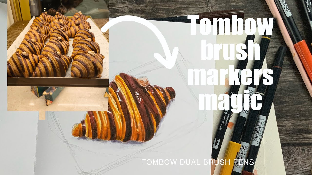 Это было так весело! — Рисование/раскрашивание двусторонними маркерами/ручками Tombow.