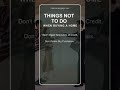 Things NOT to Do When Buying a Home