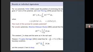 Rupert L. Frank: Eigenvalue bounds for Schrödinger operators with complex potentials