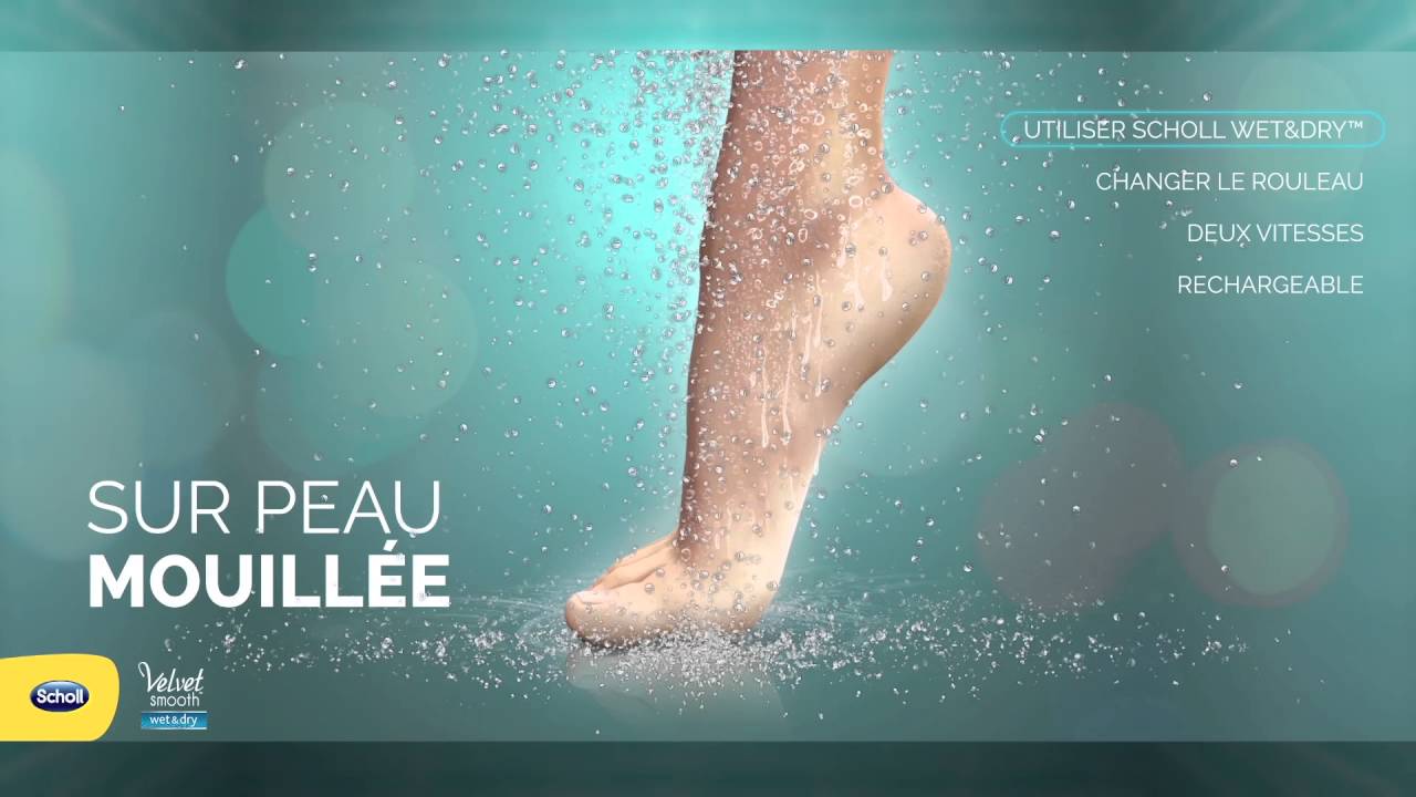 Comment utiliser la râpe électrique Scholl Wet & Dry ?