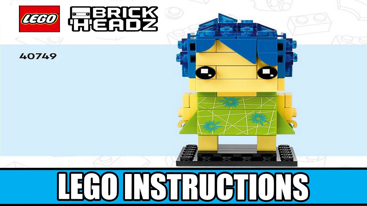 BrickHeadz - Joy, Sadness & Anxiety - Disney (JOY) LEGO instructions