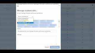 Sending Messages via Canvas Gradebook