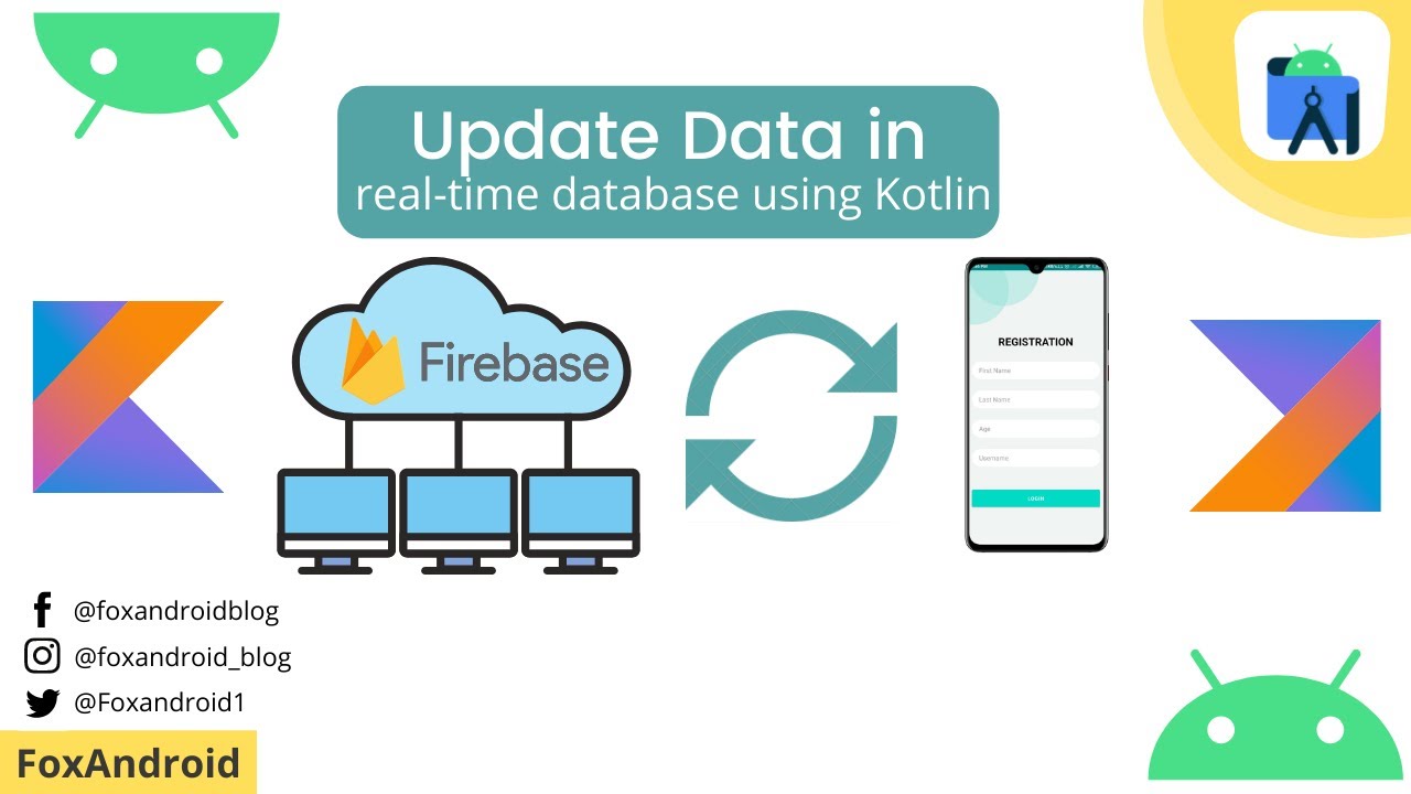 How to Update Data in Realtime Database using Kotlin in Android Studio fluently
