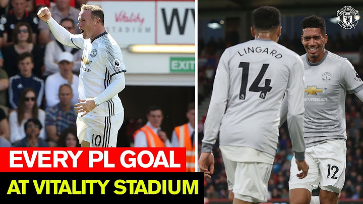 Manchester United | Every Premier League Goal At Bournemouth | Rooney, Ibrahimovic, Rashford