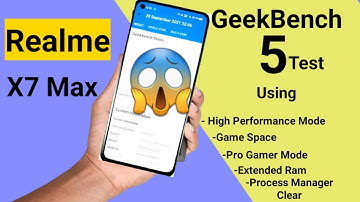 Realme X7 Max Geekbench 5 Test Using All Boosting Methods with full throttle 🔥🔥🔥😎