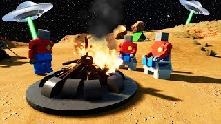LEGO ALIENS FOUND ON CAMPING TRIP IN AREA 51?! (Brick Rigs Gameplay Roleplay) Lego Aliens!