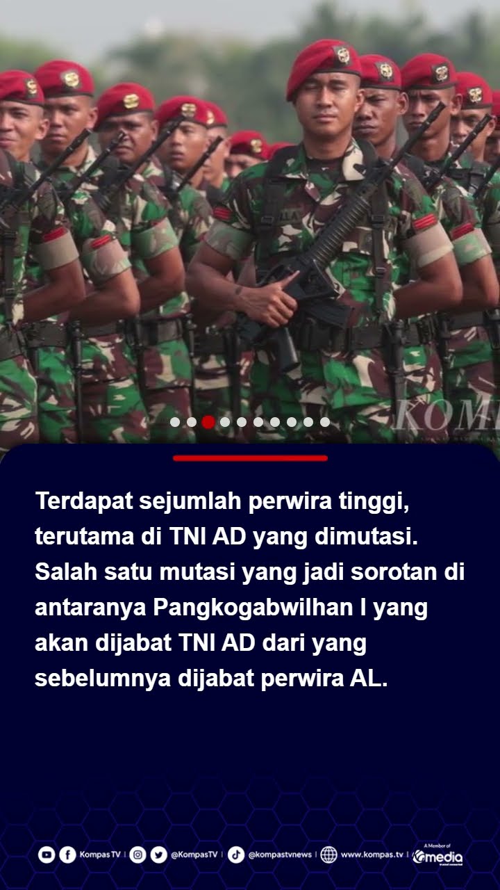 Mutasi TNI Pertama di Era Prabowo: 300 Pati Dimutasi, 'Jenderal' Jokowi Dikeluarkan dari Struktur AD